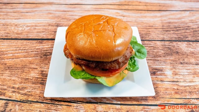 Jerk Chickpea Burger.