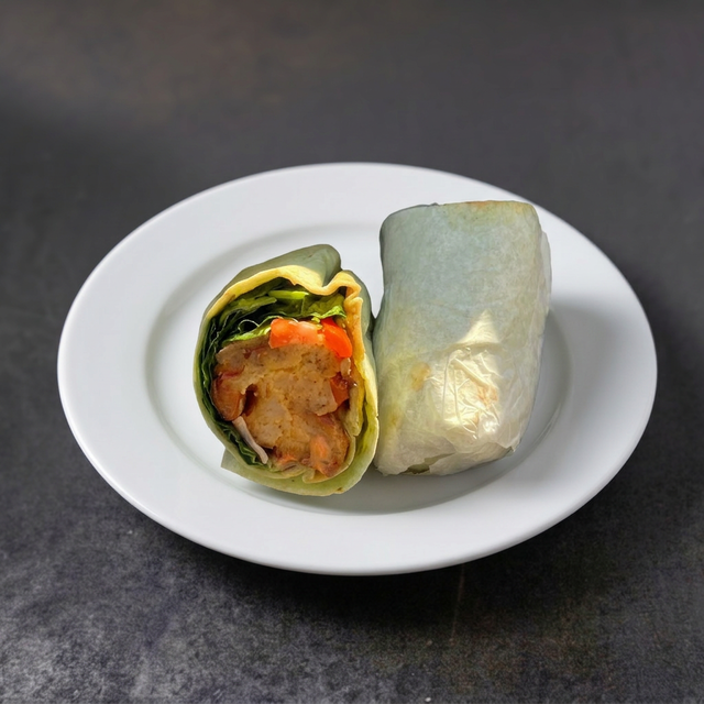 "Crab" Cake Wrap.